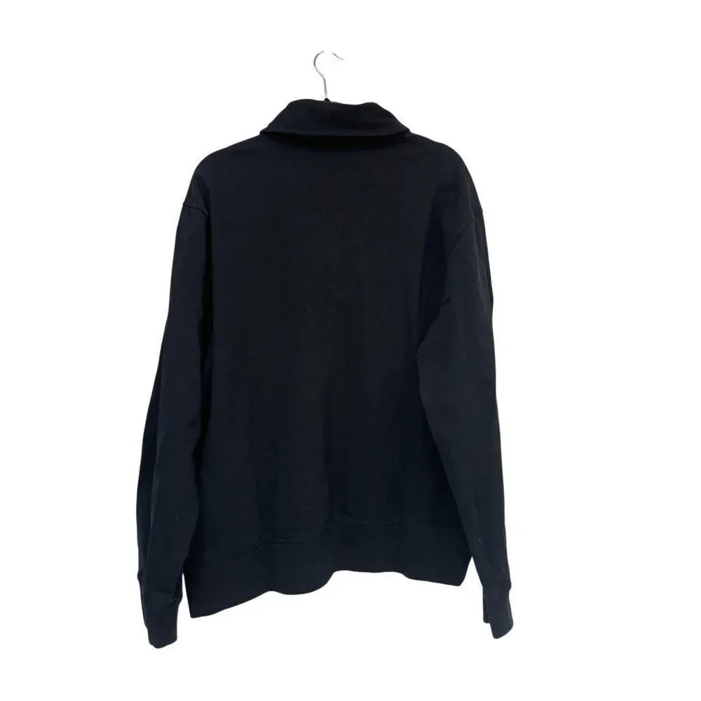 Zara Origins Mens Polo Shirt Sweatshirt XL Navy Blue Pullover 1501/504 NWT